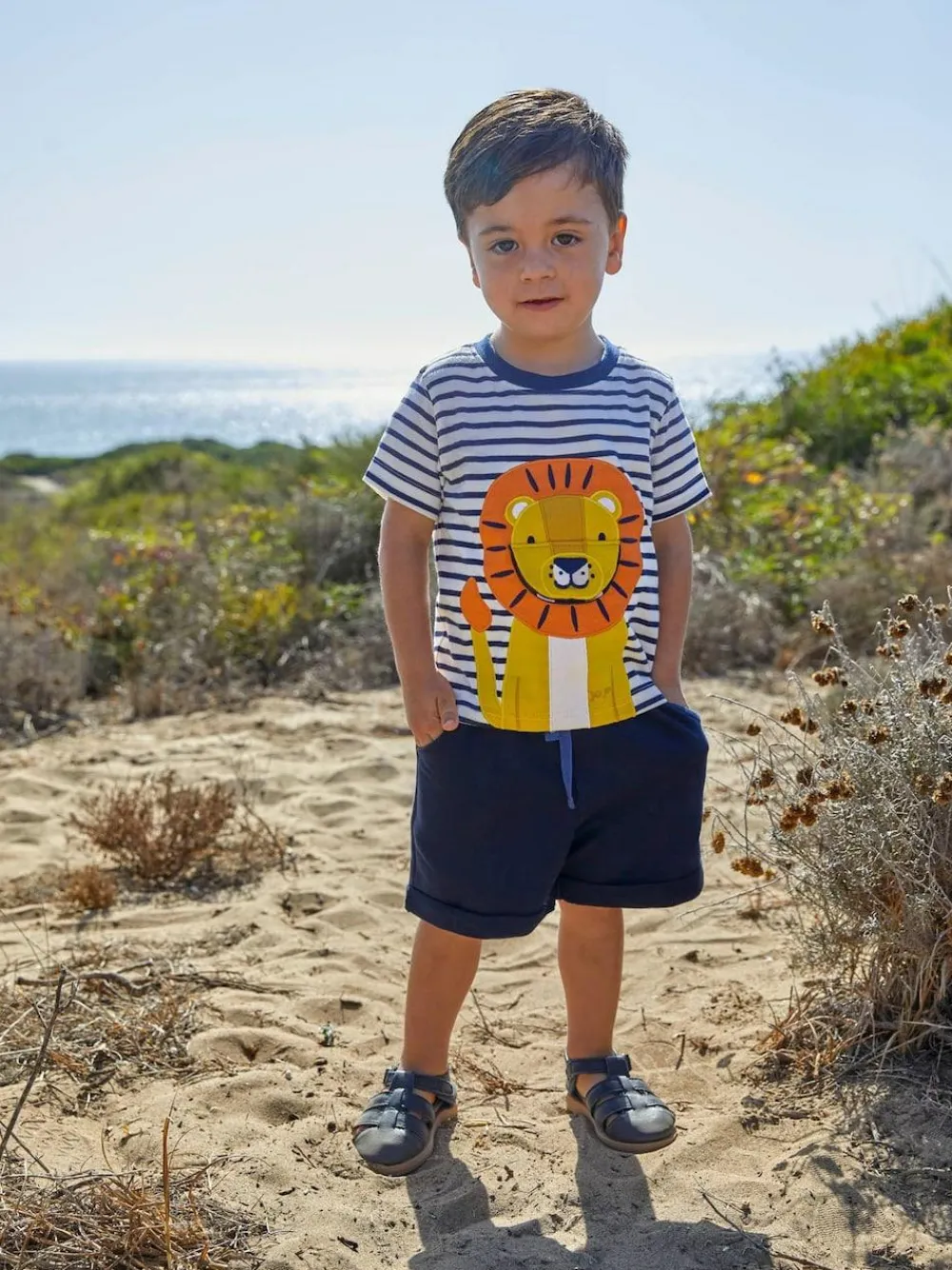 Jojo Maman Bébé Navy Blue & Royal Blue 2-Pack Jogger Shorts^ Shorts