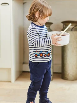 Discount Jojo Maman Bébé Navy Blue & Khaki Green 2-Pack Cargo Joggers Navy Blue & Khaki Green