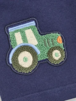 New Jojo Maman Bébé Navy Blue Appliqué Shorts