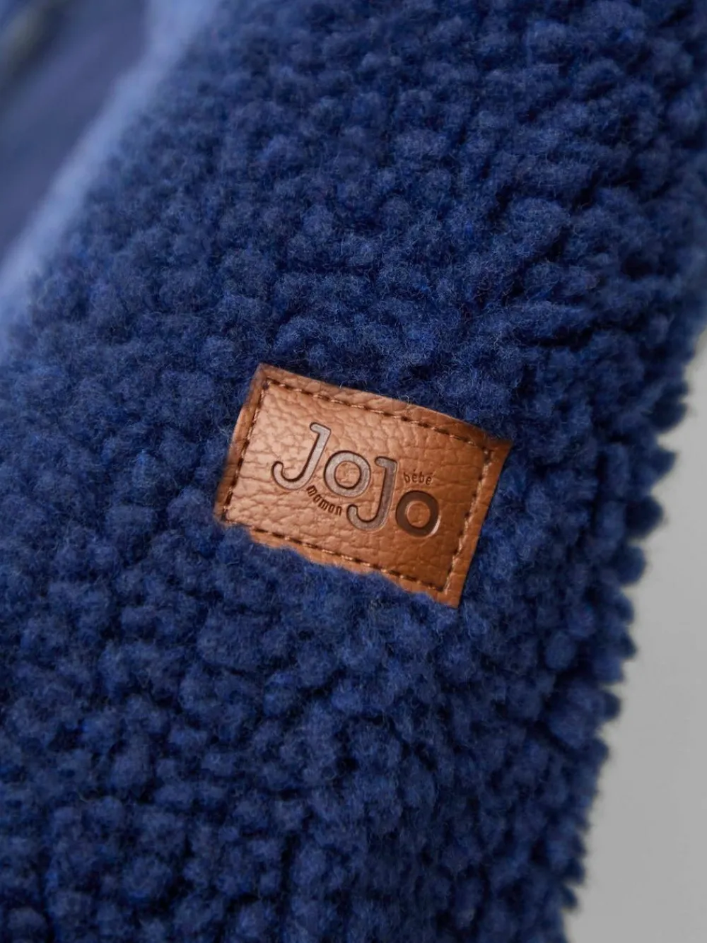 Outlet Jojo Maman Bébé Navy Blue Appliqué Teddy Fleece Jacket