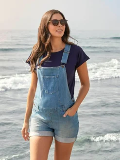 Jojo Maman Bébé Navy Blue Boyfriend Maternity Cotton T-Shirt