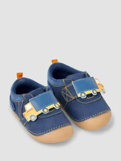 Hot Jojo Maman Bébé Navy Blue Construction Pre-Walker Shoes