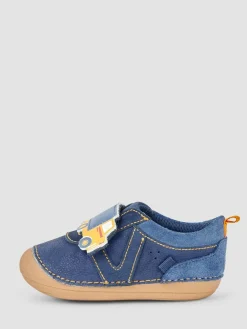 Hot Jojo Maman Bébé Navy Blue Construction Pre-Walker Shoes