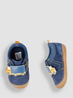 Hot Jojo Maman Bébé Navy Blue Construction Pre-Walker Shoes