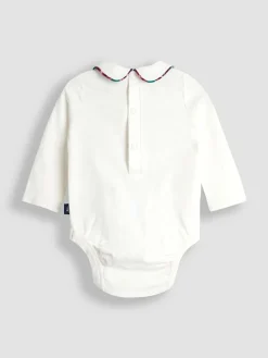 Discount Jojo Maman Bébé Navy Blue Check 2-Piece Tartan Dungarees & Body Set