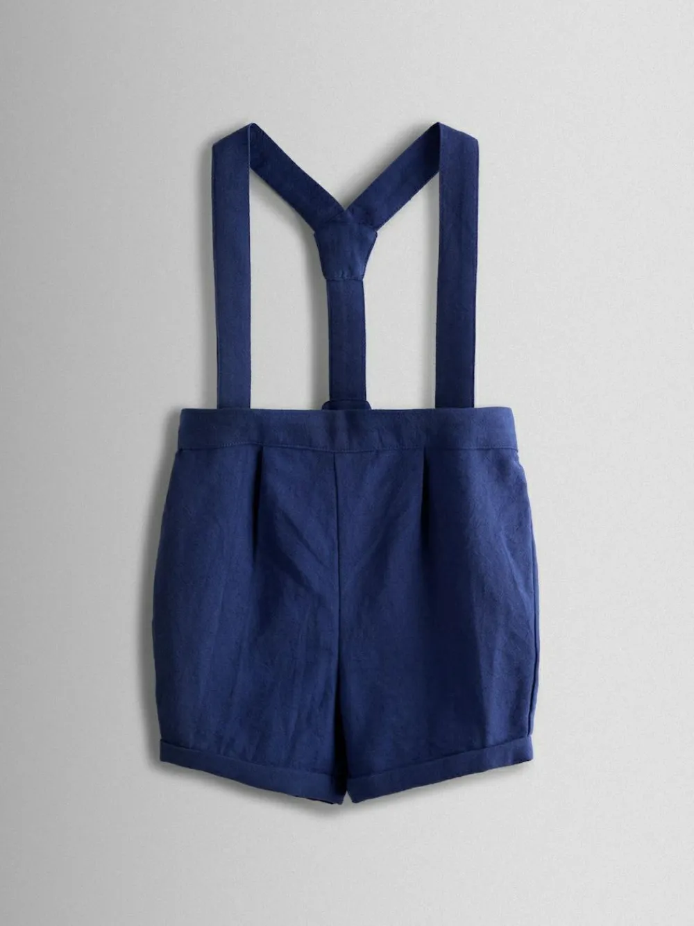 Best Jojo Maman Bébé Navy Blue Grandad Shirt & Shorts Set 2 Piece