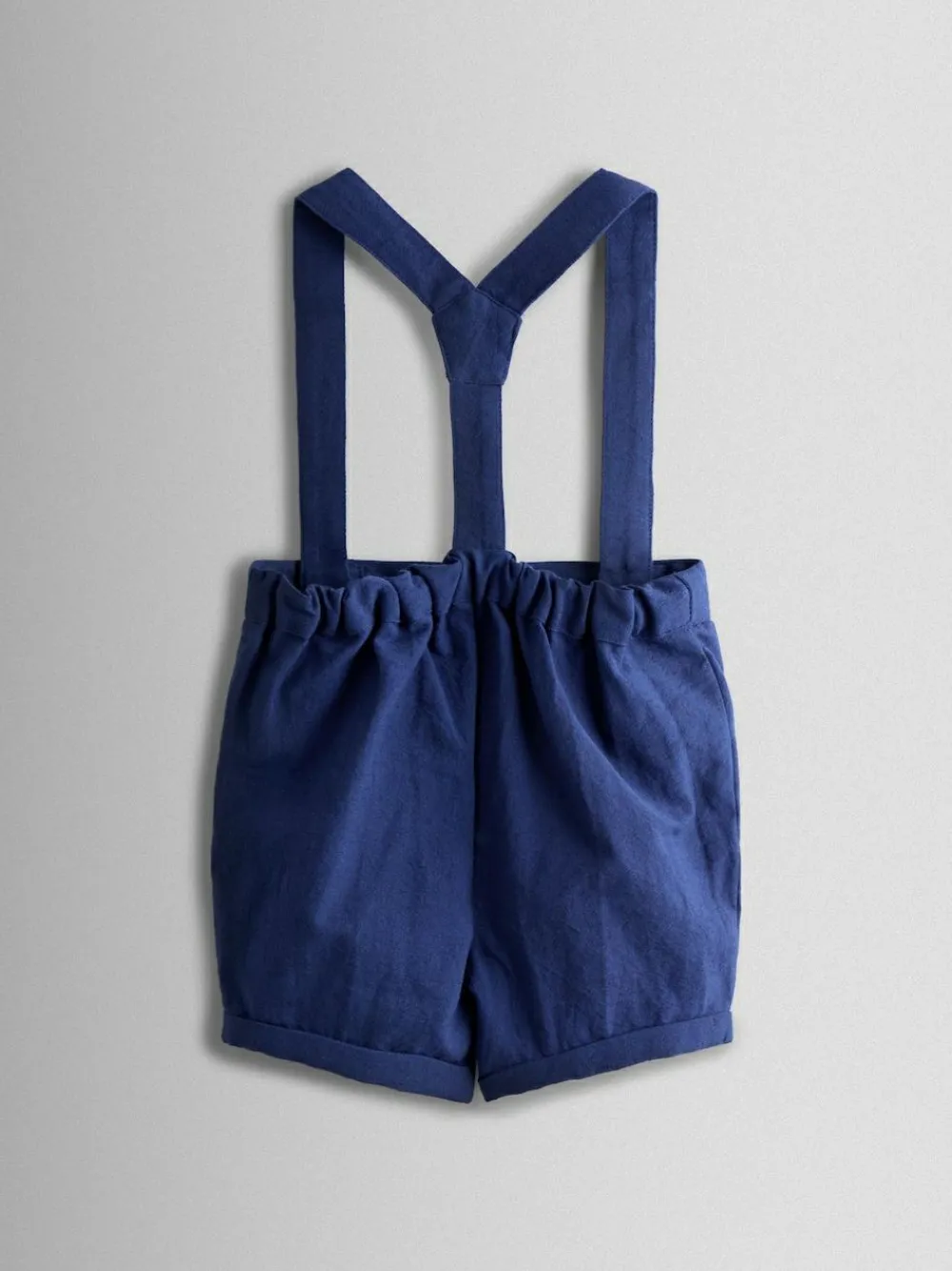 Best Jojo Maman Bébé Navy Blue Grandad Shirt & Shorts Set 2 Piece