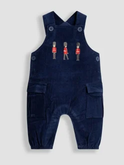 Jojo Maman Bébé Navy Blue 2-Piece Cargo Cord Dungarees & Top Set^BOY Dungarees