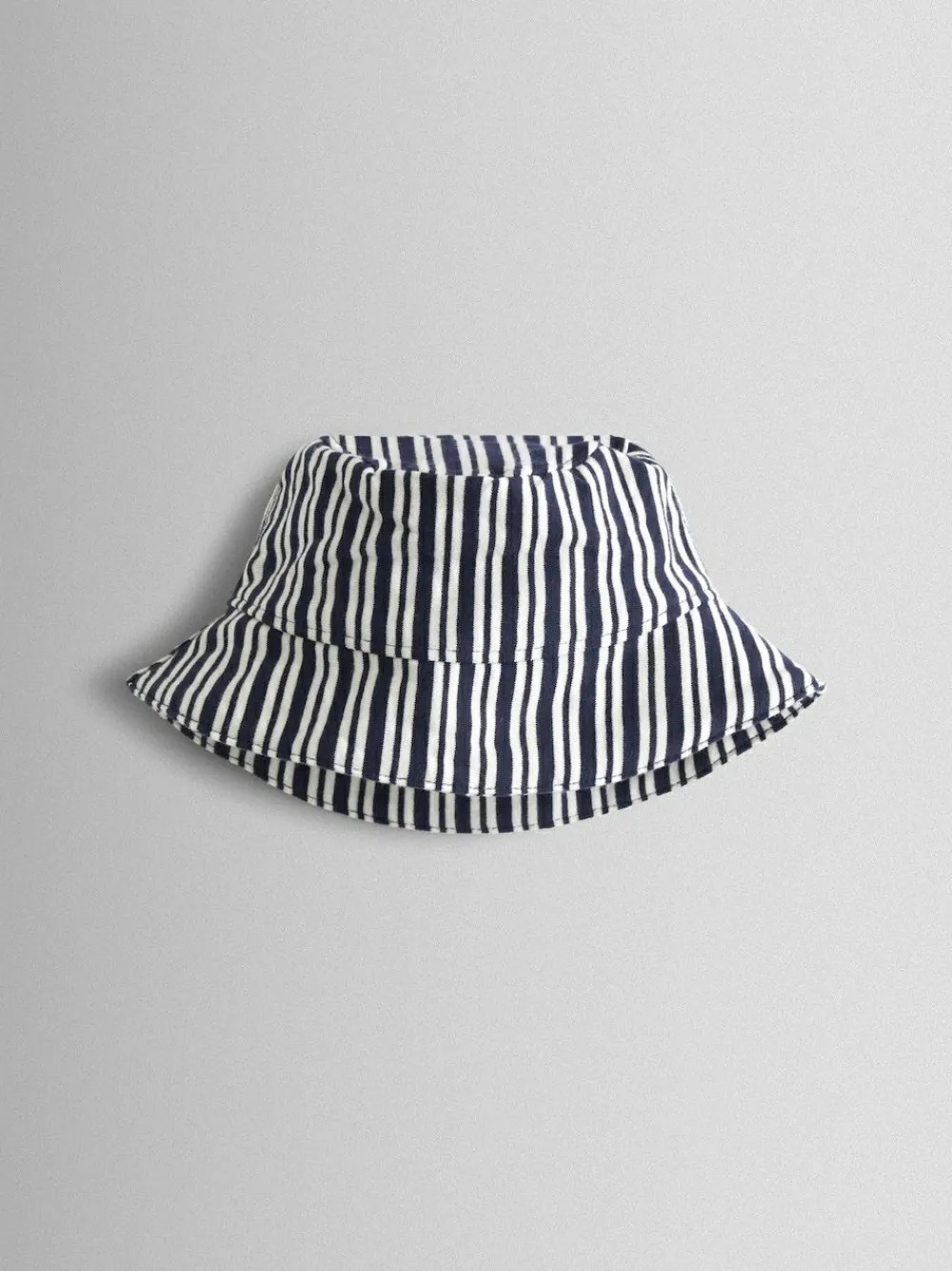 Jojo Maman Bébé Navy Blue Stripe Dungarees, T-Shirt & Hat 3-Piece Set^BOY Dungarees