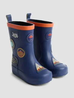 Outlet Jojo Maman Bébé Plain Wellies Navy Blue Sticker