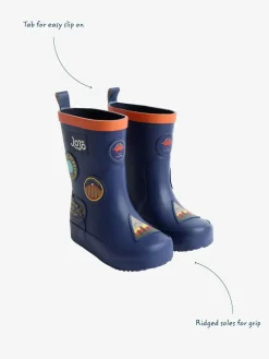 Outlet Jojo Maman Bébé Plain Wellies Navy Blue Sticker