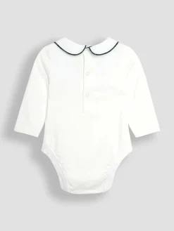 Jojo Maman Bébé Navy Blue Tartan 2-Piece Tartan Dungarees & Body Set^BOY Dungarees