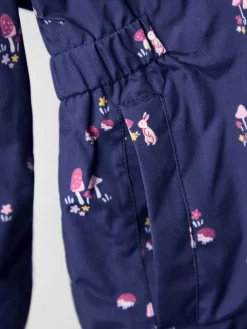 Outlet Jojo Maman Bébé Lined Parka Navy Ditsy