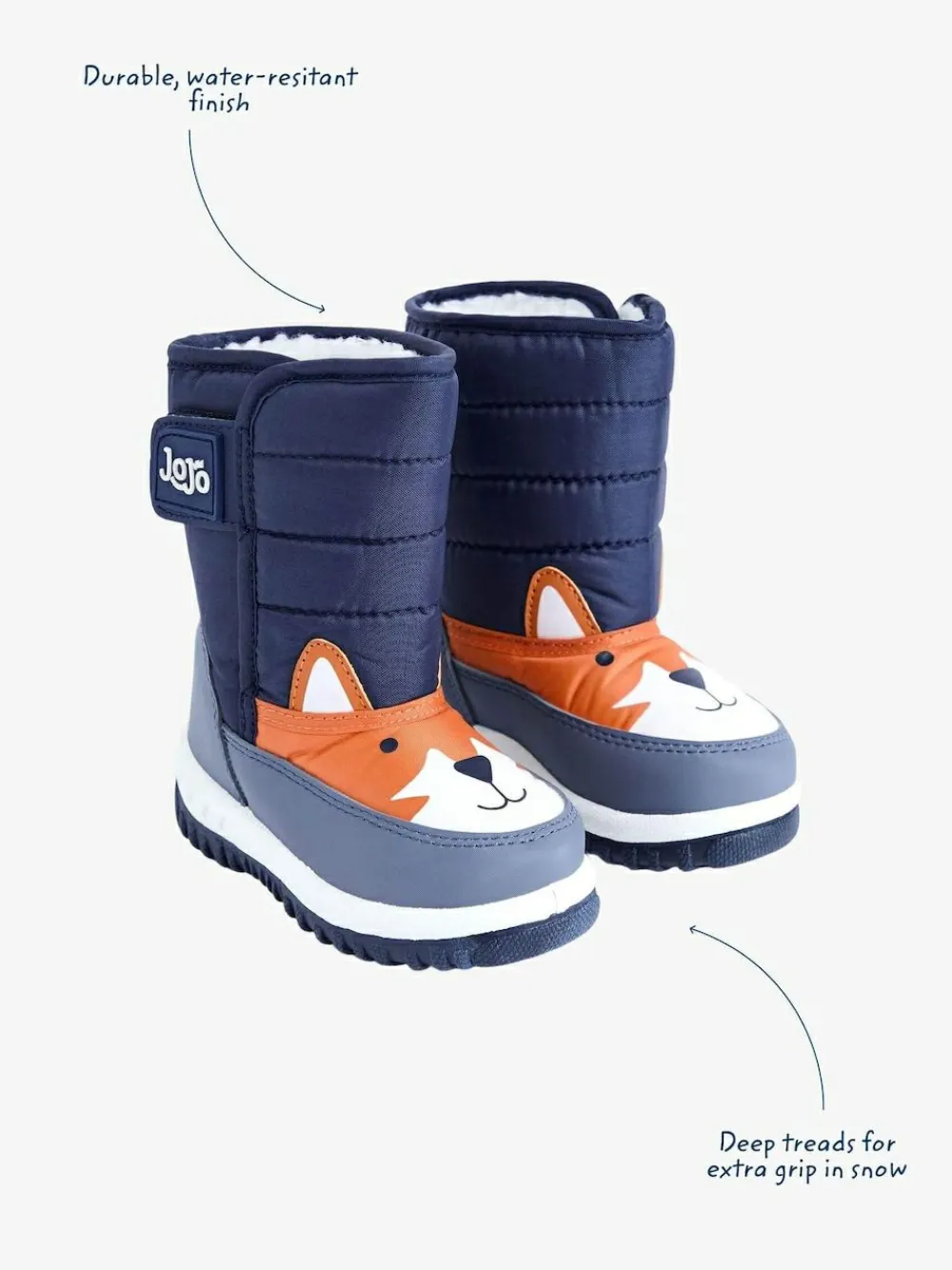 Best Jojo Maman Bébé Cosy Snow Boots Navy Fox