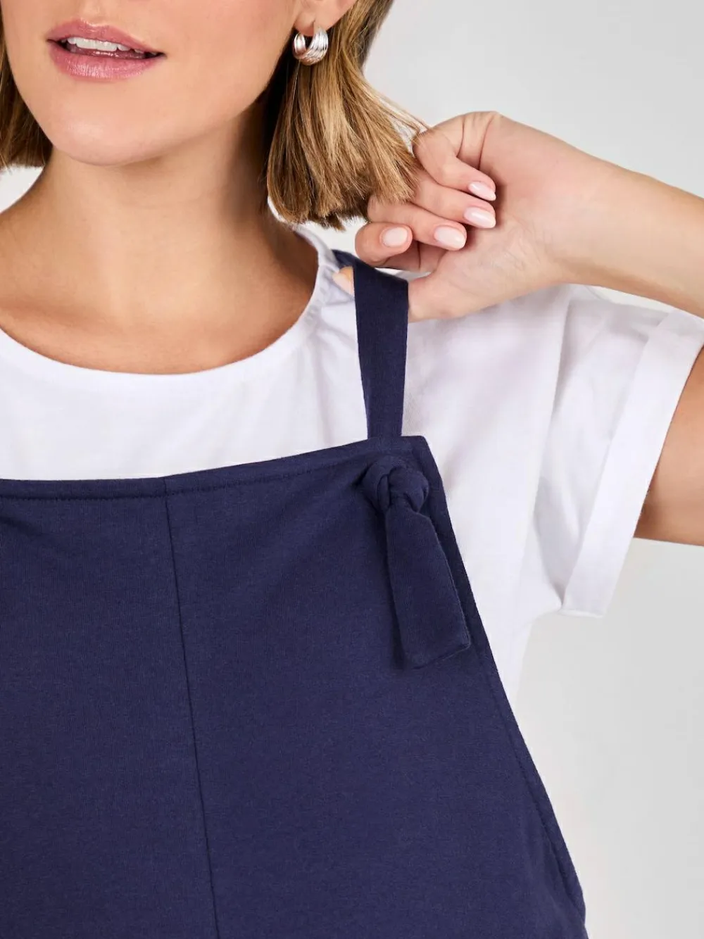Online Jojo Maman Bébé Jersey Maternity Dungarees Navy