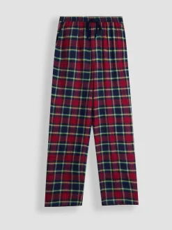 Jojo Maman Bébé Navy Mens Christmas Check Bottom Pyjamas Set