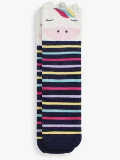 Discount Jojo Maman Bébé Navy Unicorn Welly Socks