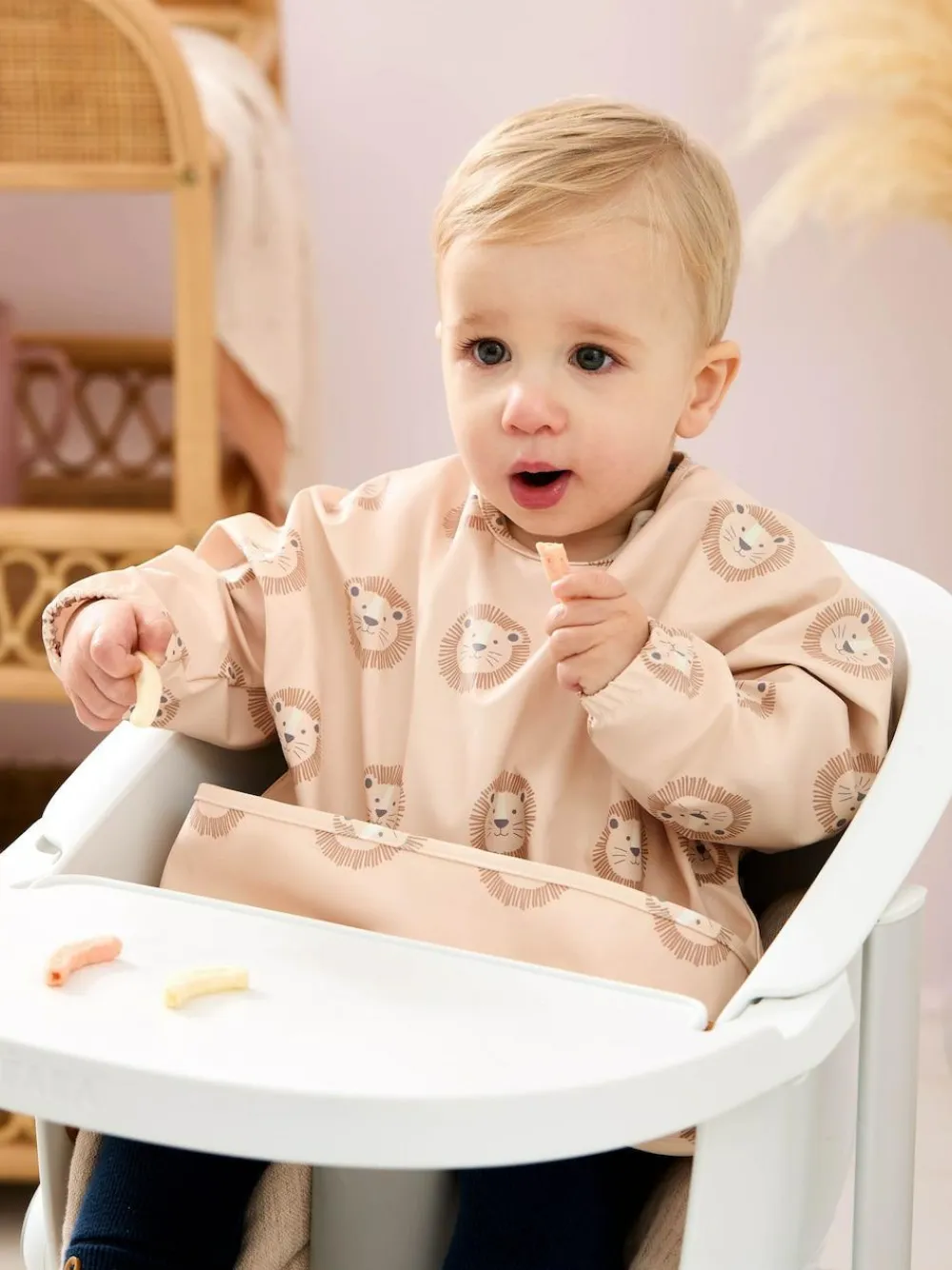 Jojo Maman Bébé Neutral Lion Sleeved Bib