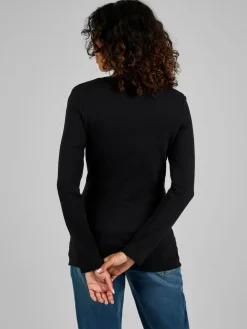 Best Jojo Maman Bébé Oatmeal Cream & Black 2-Pack Ribbed Maternity & Nursing Top