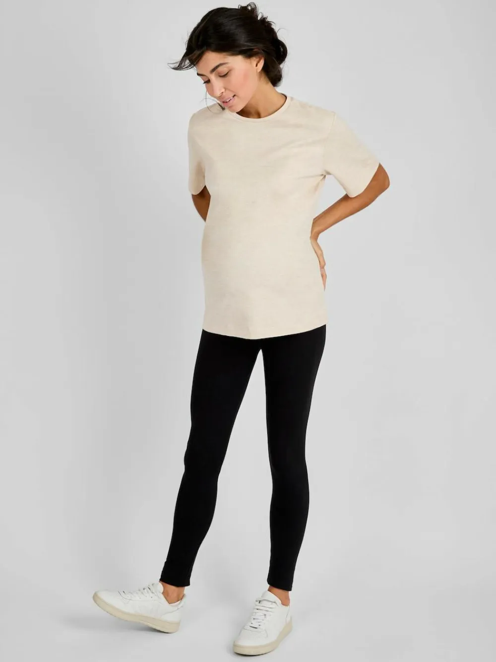 Discount Jojo Maman Bébé Oatmeal Oversized Boyfriend Maternity T-Shirt