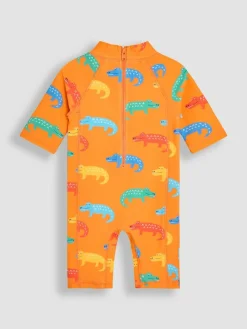 Jojo Maman Bébé Orange Crocodile Sun Protection Suit