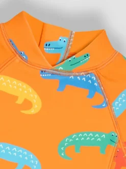 Jojo Maman Bébé Orange Crocodile Sun Protection Suit