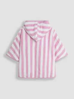 Clearance Jojo Maman Bébé Appliqué Towelling Poncho Pale Pink