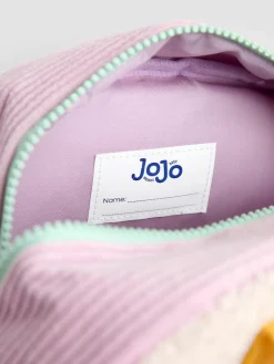 New Jojo Maman Bébé Pink Cherry Borg Colour Block Medium Backpack