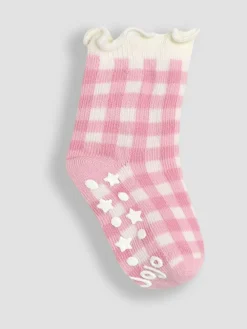 Jojo Maman Bébé Pink Cotton Frill Socks 3 Pack^ Socks & Tights|Socks & Tights