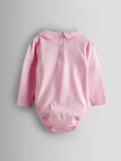 Jojo Maman Bébé Pink 2-Pack Ditsy Floral Peter Pan Bodies^ Bodysuits & Vests|Vests