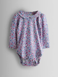 Jojo Maman Bébé Pink 2-Pack Ditsy Floral Peter Pan Bodies^ Bodysuits & Vests|Vests