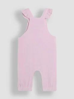 Jojo Maman Bébé Pink Peter Rabbit Appliqué Velour Dungarees and Body Set^ Jumpsuits & Playsuits