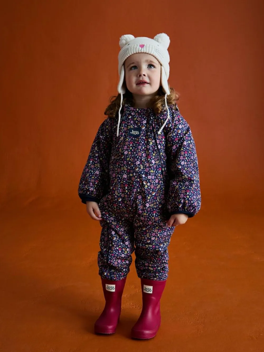 New Jojo Maman Bébé Plain Wellies Raspberry