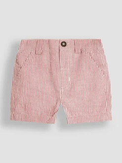 Best Jojo Maman Bébé Red Seersucker Stripe Shorts