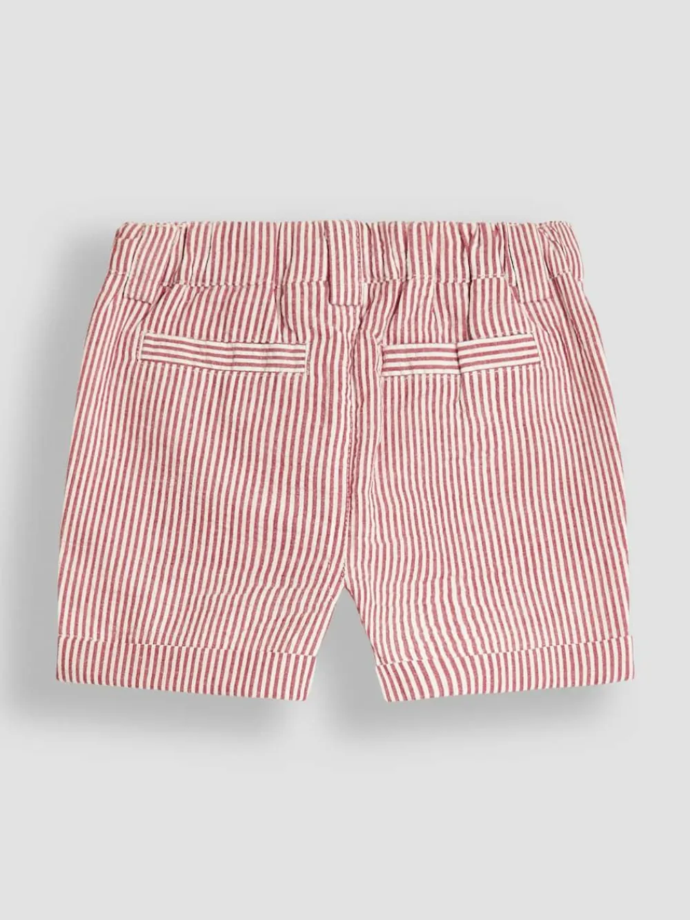 Best Jojo Maman Bébé Red Seersucker Stripe Shorts