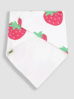 Hot Jojo Maman Bébé Red Strawberry Dribble Bibs 2 Pack