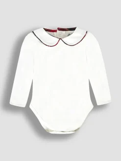 Clearance Jojo Maman Bébé Red Tartan 2-Piece Tartan Dungarees & Body Set