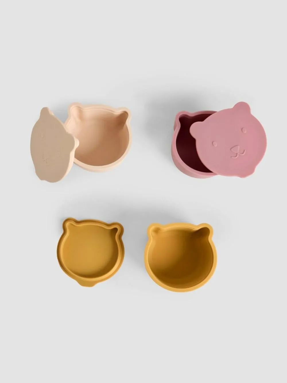 Outlet Jojo Maman Bébé Set of 3 Bear Silicone Snack Pots
