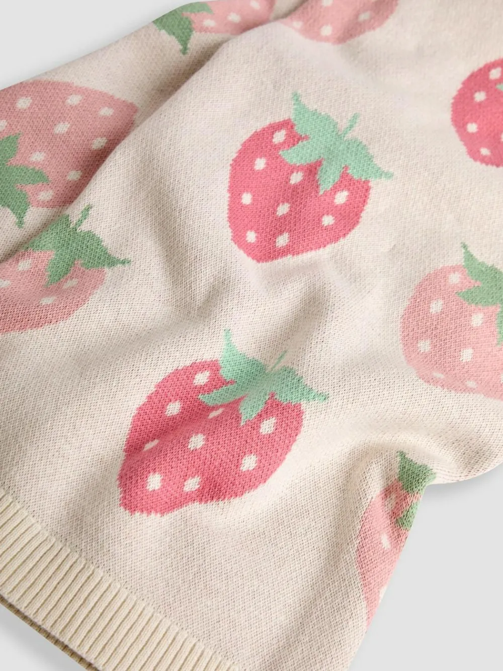Jojo Maman Bébé Strawberry FairIsle Shawl^ Nursery Bedding