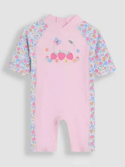 Jojo Maman Bébé Strawberry Floral Sun Protection Suit^ Swimwear