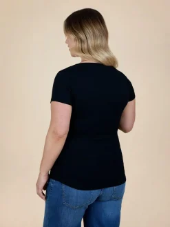 Discount Jojo Maman Bébé True Black 2-Pack Maternity And Nursing T-Shirts