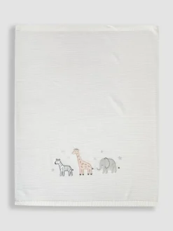 Jojo Maman Bébé Welcome Little One Embroidered Shawl^ Nursery Bedding|Blankets