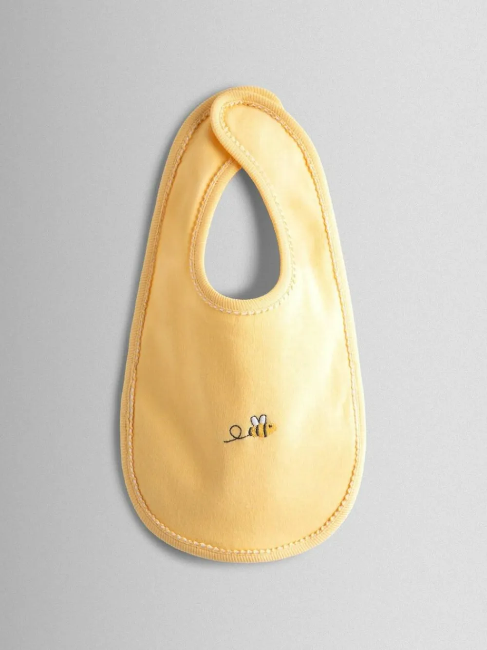 Best Jojo Maman Bébé 2-Pack Organic Cotton Bibs White Bee