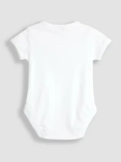Jojo Maman Bébé White Born In 2025 Embroidered Body^BOY Bodysuits & Vests|Vests