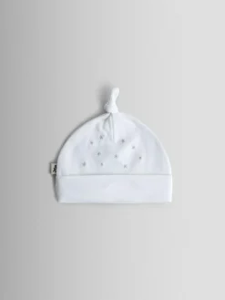 Jojo Maman Bébé White Born in 2026 Embroidered Hat^BOY Hats & Scratch Mitts|Newborn Accessories