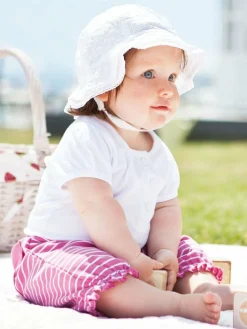 Hot Jojo Maman Bébé White Broderie Anglaise Sun Hat