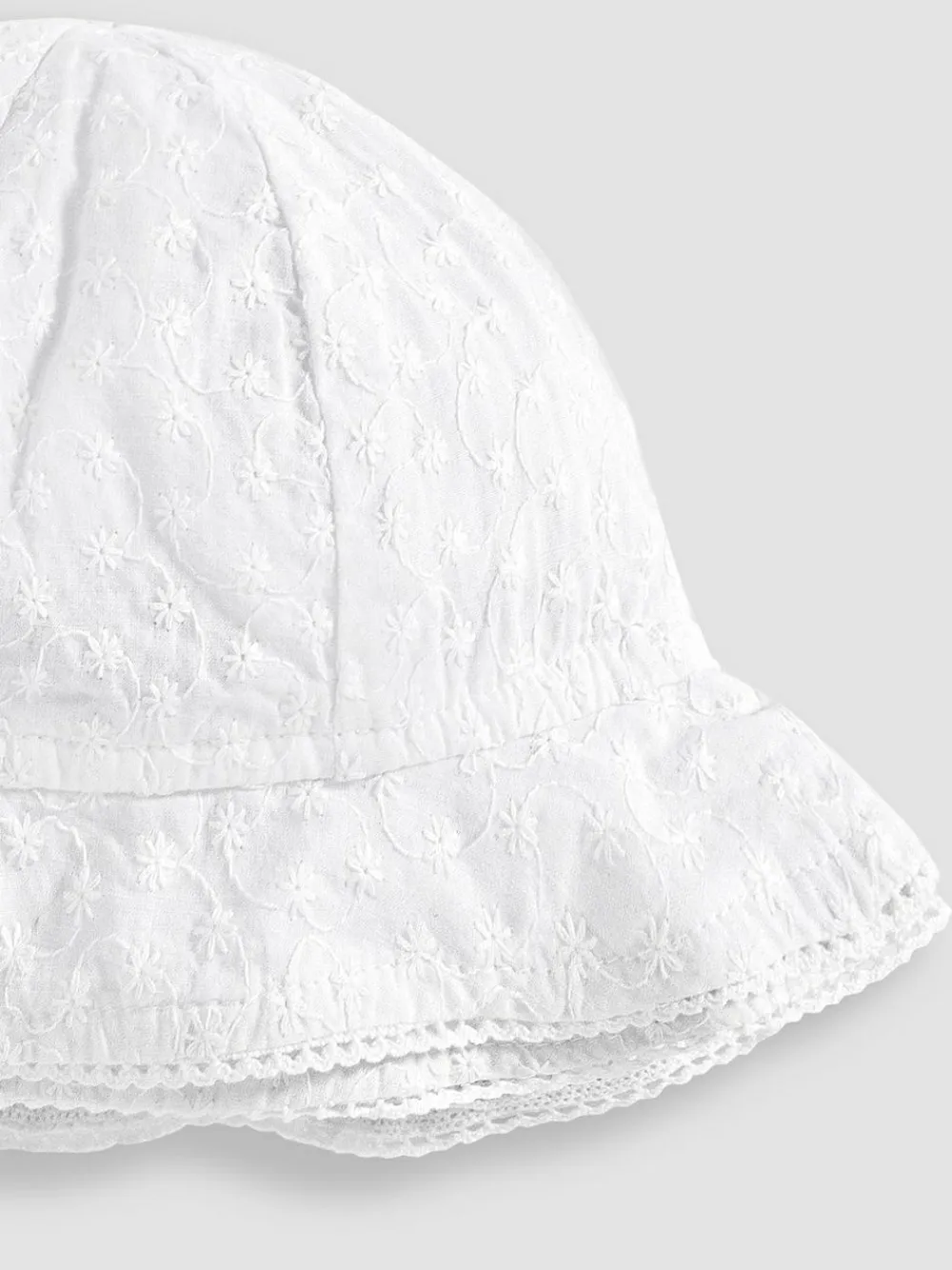 Hot Jojo Maman Bébé White Broderie Anglaise Sun Hat