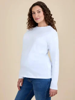 Jojo Maman Bébé Long Sleeve Boyfriend Maternity T-Shirt^Women Loungewear