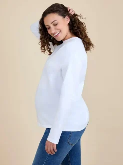 Jojo Maman Bébé Long Sleeve Boyfriend Maternity T-Shirt^Women Loungewear