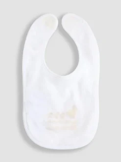 Jojo Maman Bébé White Welcome Little One Bib^ Bibs